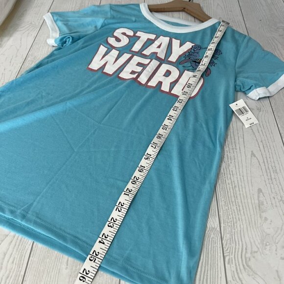 Disney Parks Stitch Stay Weird Ringer Tee - Picture 6 of 6
